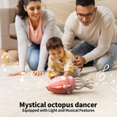SWTOIPIG octopus with LED lights boosts visual stimulation during play.