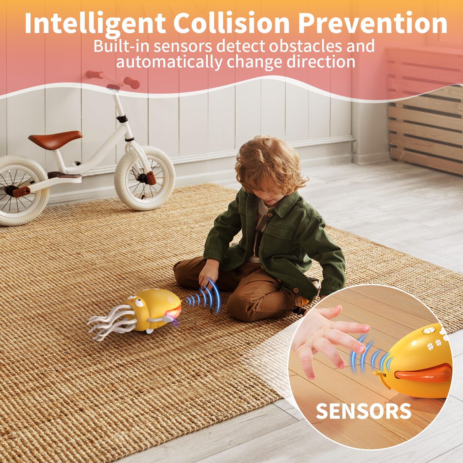 SWTOIPIG USB rechargeable octopus reduces battery waste during playtime.