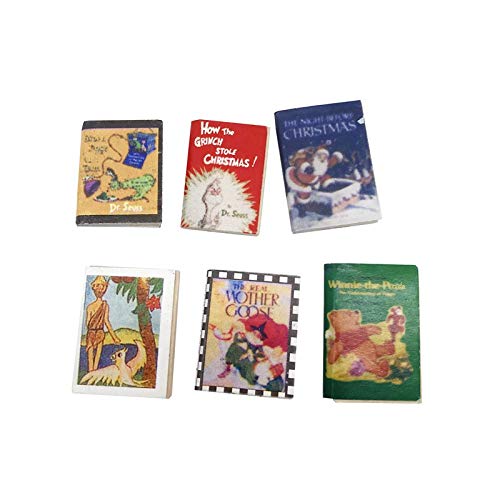 SXFSE dollhouse comic books set enhances realism on shelves