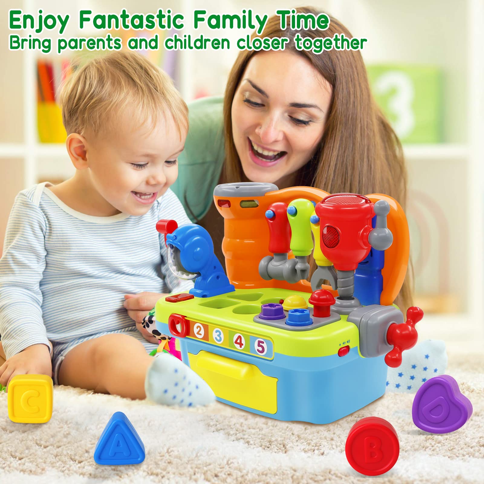 SYAOMUNLY accessories closeup shows blocks supporting shape recognition