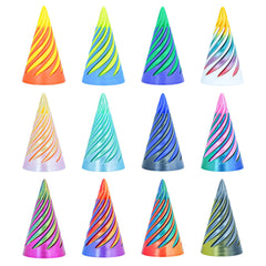 Sybedu 12Pcs mini spiral cone pyramids for tactile focus and visual interest