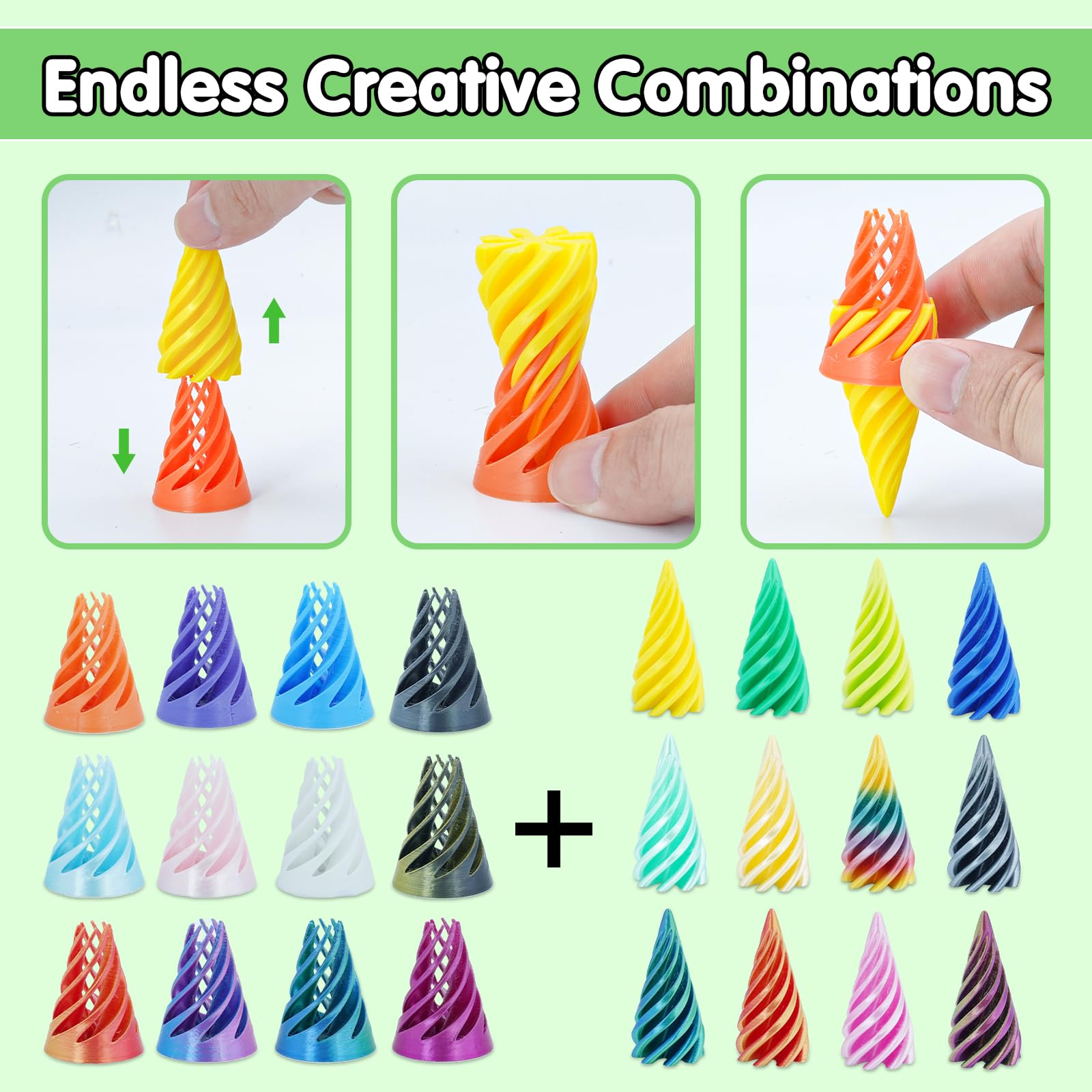 Sybedu modular spiral pyramid set invites creative stacking and interactive play