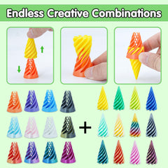 Sybedu modular spiral pyramid set invites creative stacking and interactive play