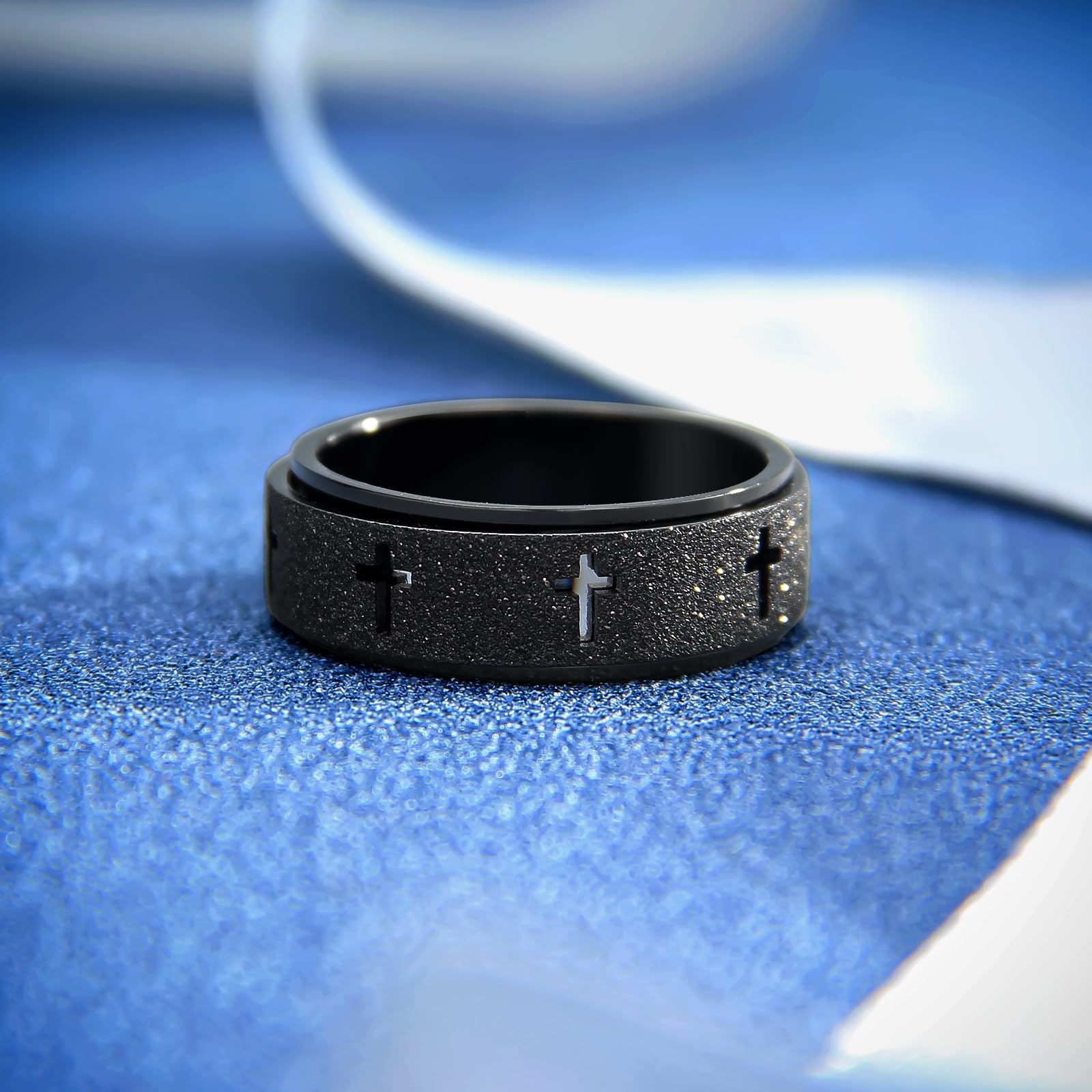SYDNFZY anxiety spinner ring durable stainless steel resists wear and tarnish