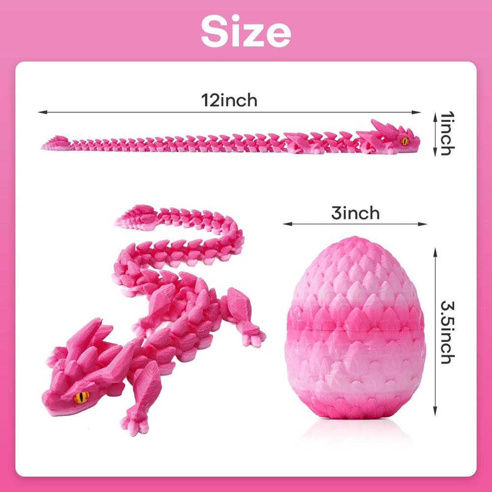 SYEFKJSA 3D printed dragon eggs provide tactile safe fidgeting and decoration