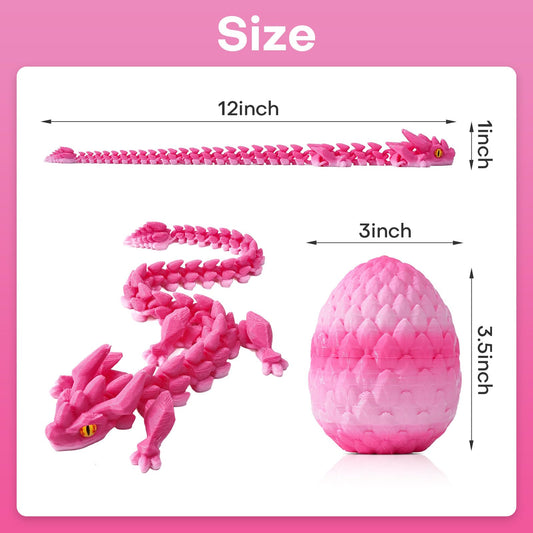 SYEFKJSA 3D printed dragon eggs provide tactile safe fidgeting and decoration
