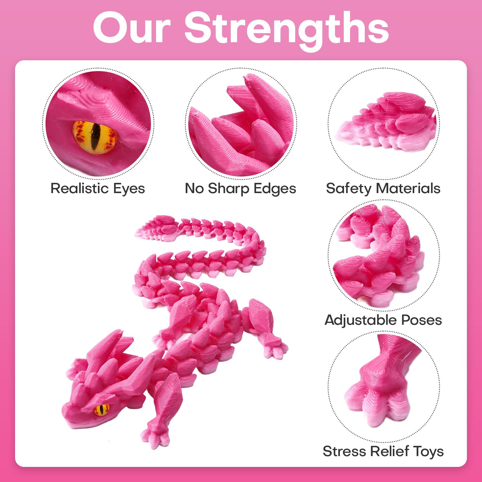 SYEFKJSA articulated dragon egg poses invite dynamic play for stress relief