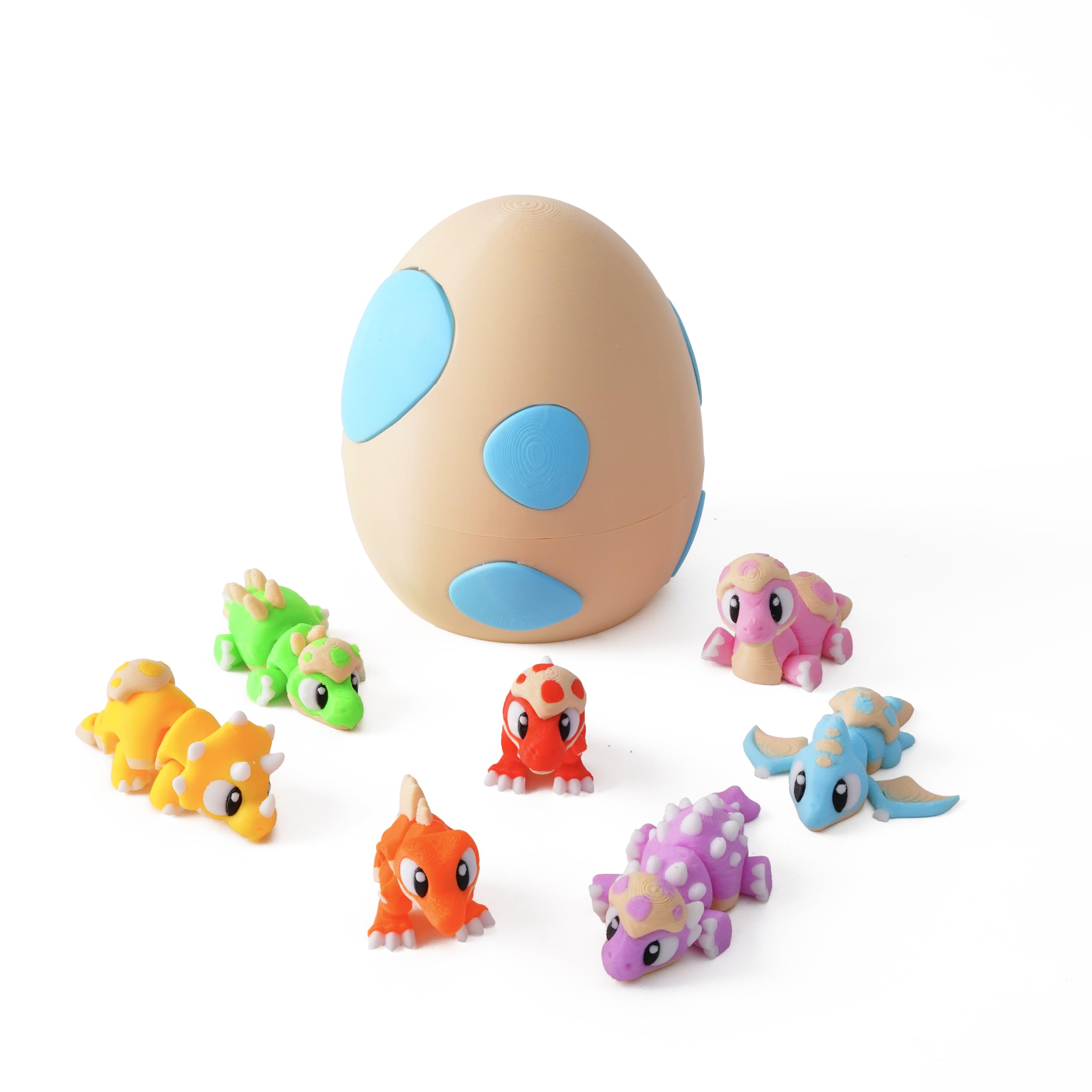 SYEFKJSA dinosaur eggs set front view enhances desk decor and playful focus