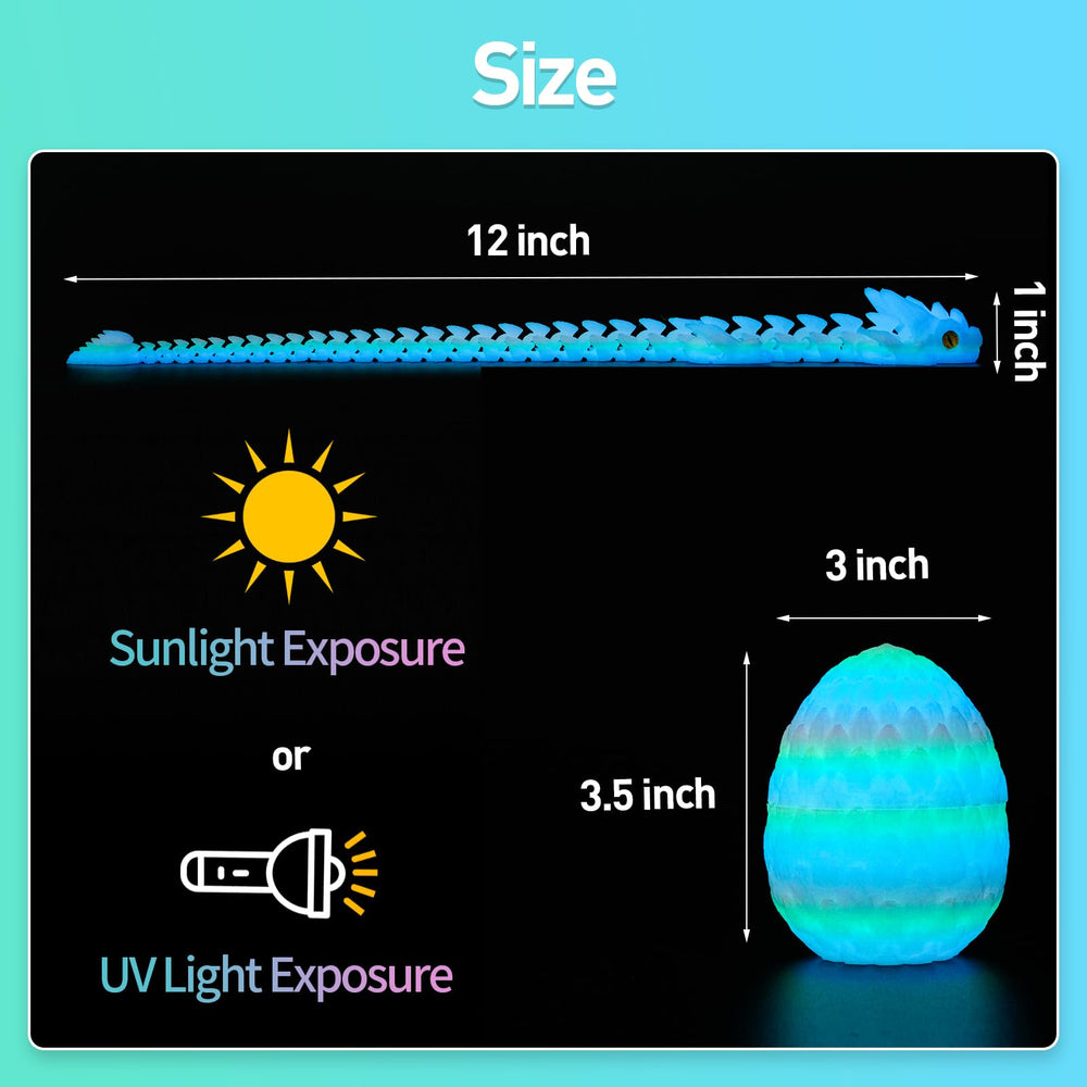SYEFKJSA dragon eggs glow-in-the-dark accents for ambient display