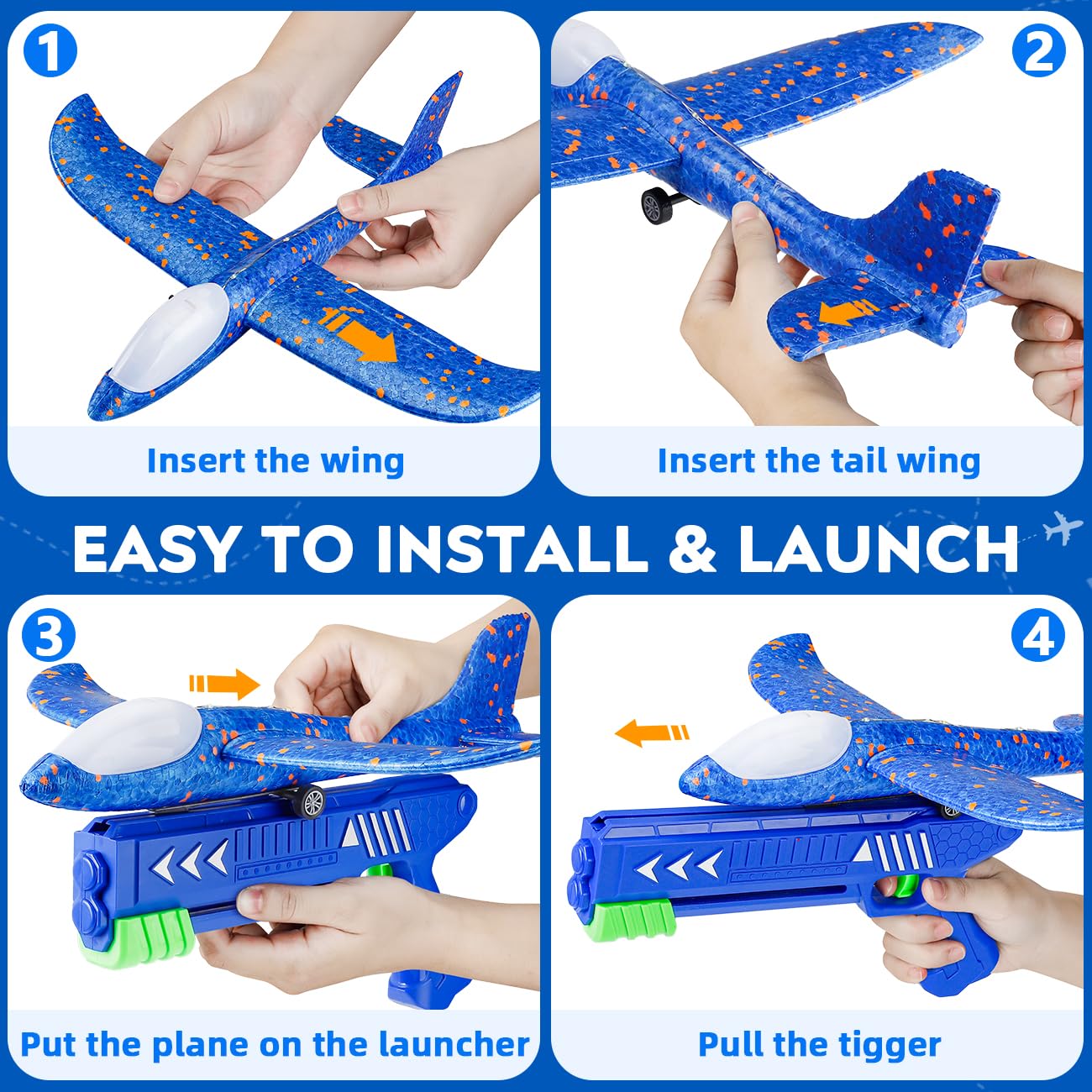 SYHLN kids enjoy outdoor play with launcher set