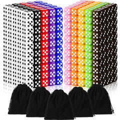 Syhood 500-piece dice set close-up showing durable acrylic dice for classroom and game night.