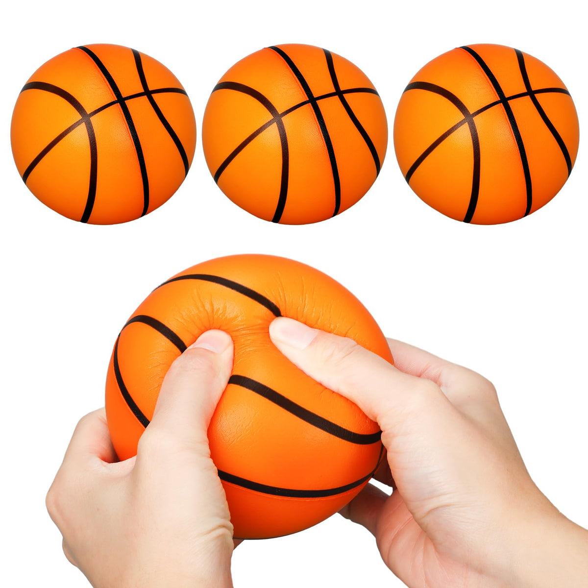 Syhood foam basketball stress ball closeup texture for a firm grip and soothing stress relief