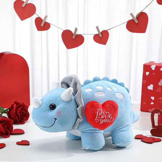 Syhood Love You Dinosaur 12inch heart patch highlights romantic gifting touch.