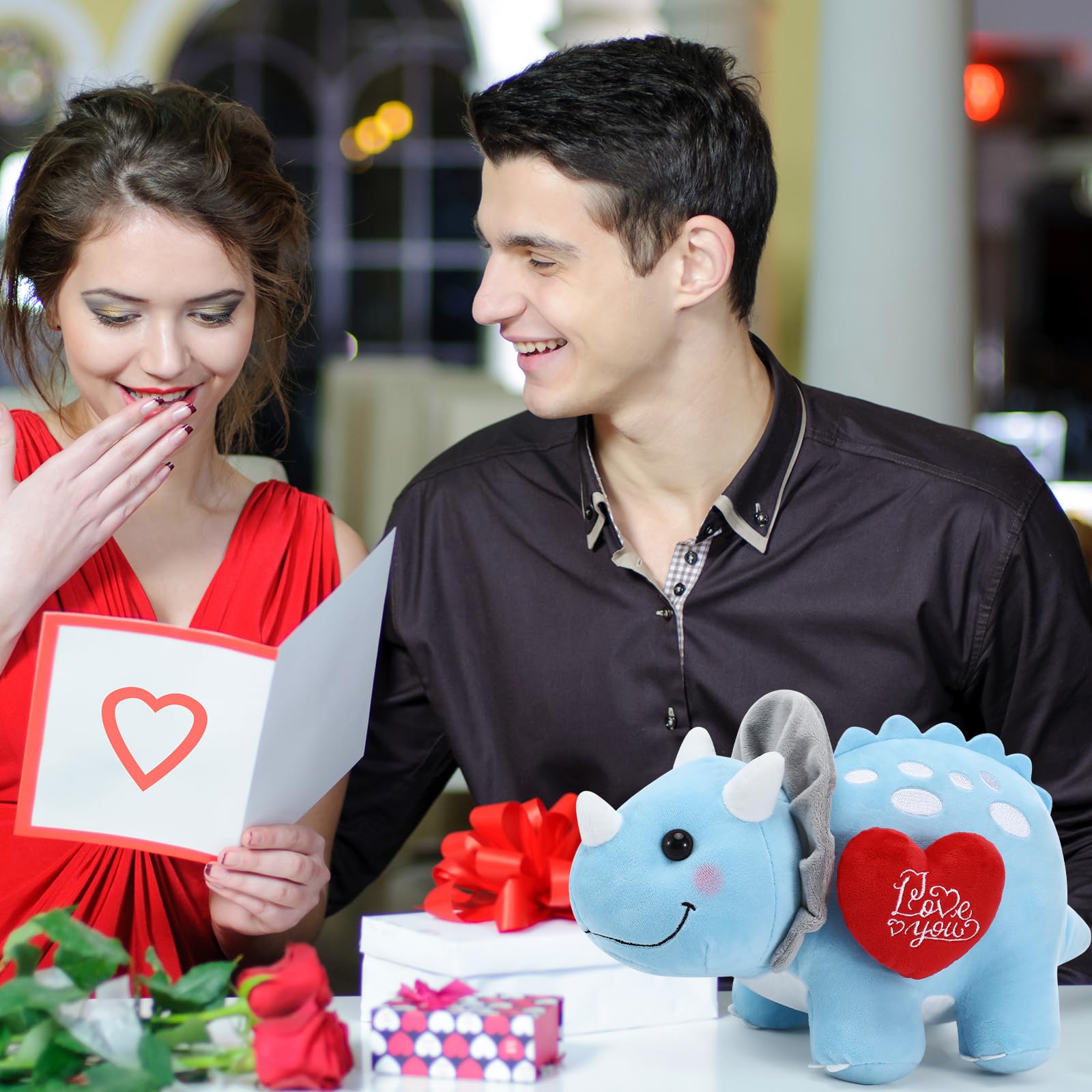 Syhood Love You Dinosaur 12inch packaging ready for gifting.