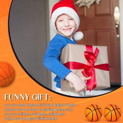 Syhood mini foam basketball action shot demonstrates compact size ideal for desks and classrooms