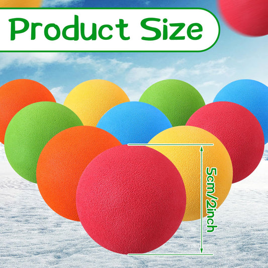 Syhood mini hockey balls orange for safe indoor knee hockey and easy grip