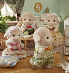 Sylvanian Families Sheep Family four-figure set supports storytelling