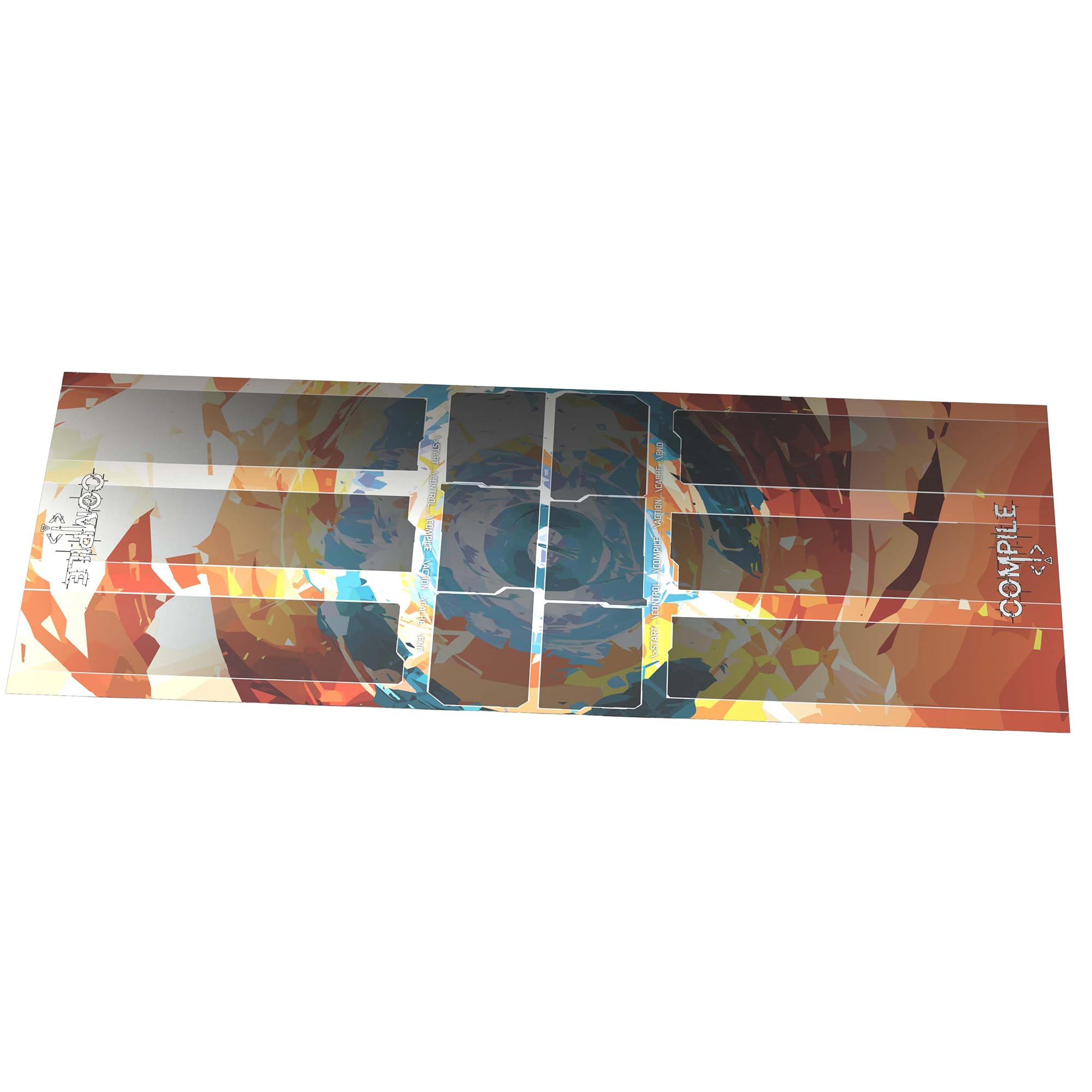 Synapses Games Compile Playmat 2 immersive gaming experience with vibrant printed image
