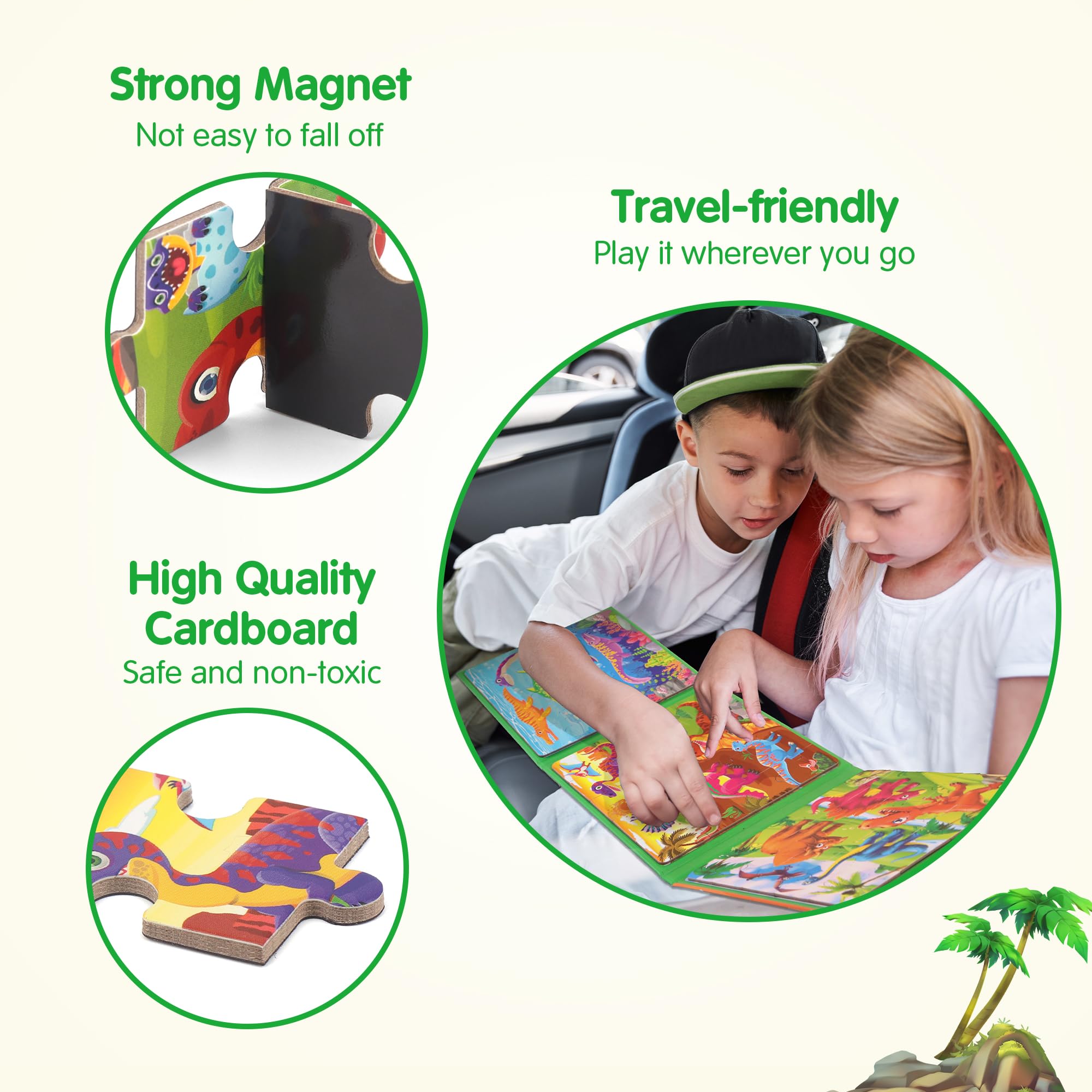 SYNARRY puzzle set with rounded edges—safer, kid-friendly play