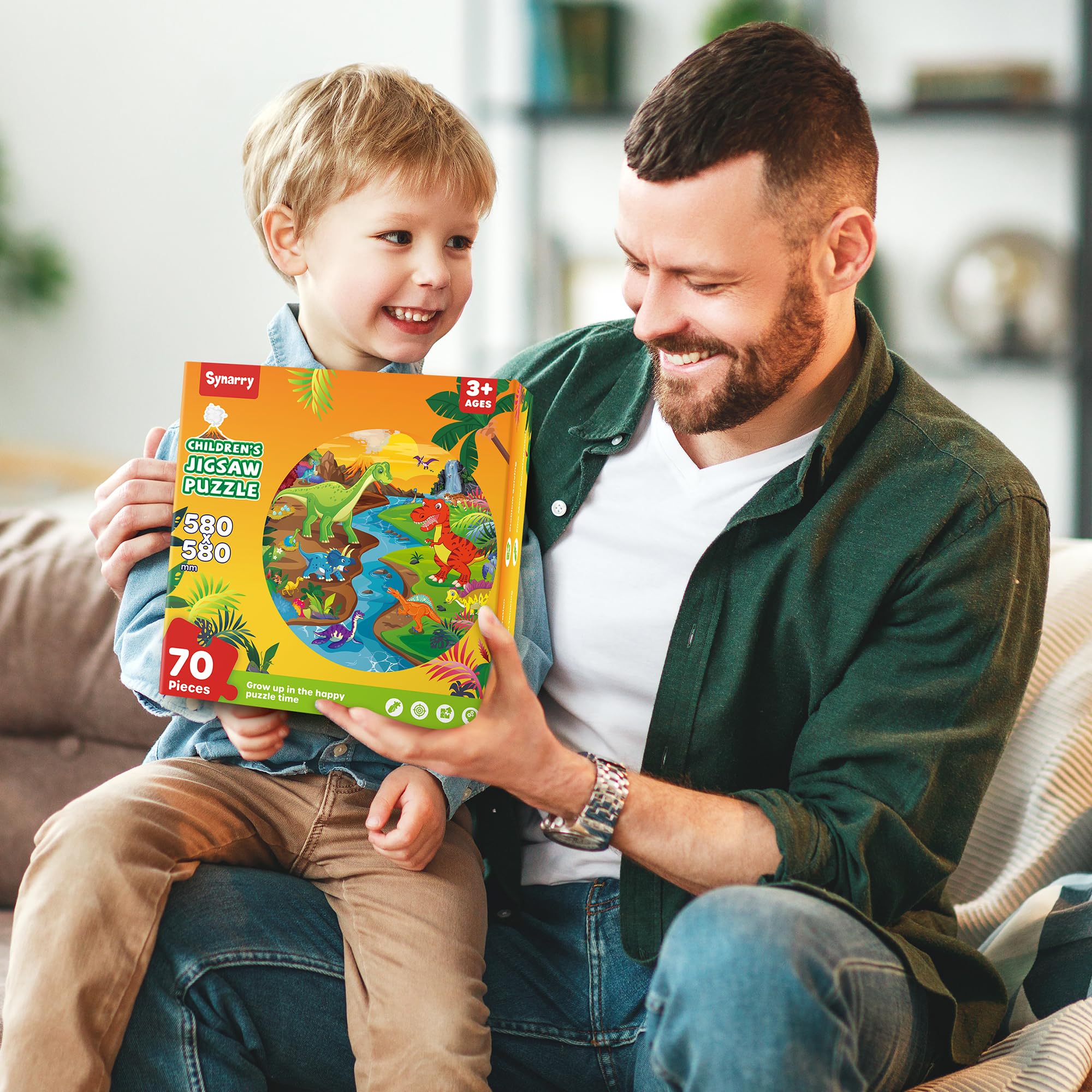 SYNARRY makes a colorful dinosaur gift for kids ages 3 to 8.