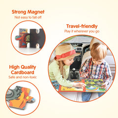 SYNARRY magnetic puzzles with strong magnets prevent pieces from slipping