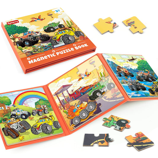 SYNARRY magnetic puzzle truck farm scene for travel play and focus