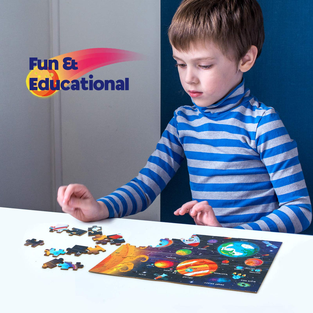 SYNARRY planet names on puzzle aiding early space literacy