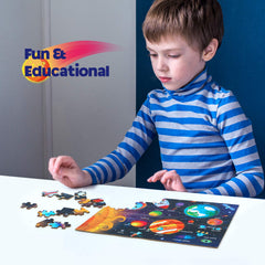 SYNARRY planet names on puzzle aiding early space literacy