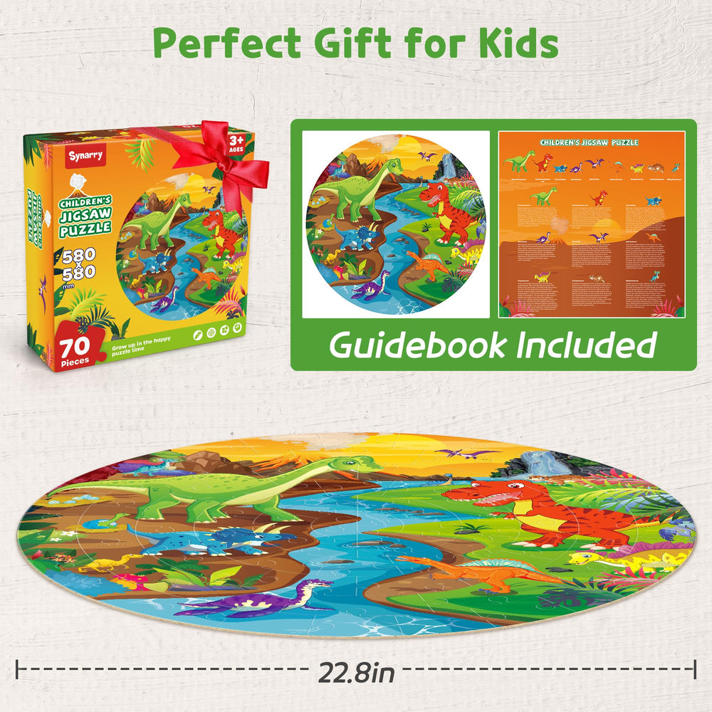 SYNARRY polished edges provide safe grip for little fingers during puzzle time.