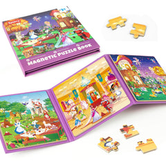 SYNARRY Princess Fairy magnetic puzzles 36-piece set for imaginative play on the go