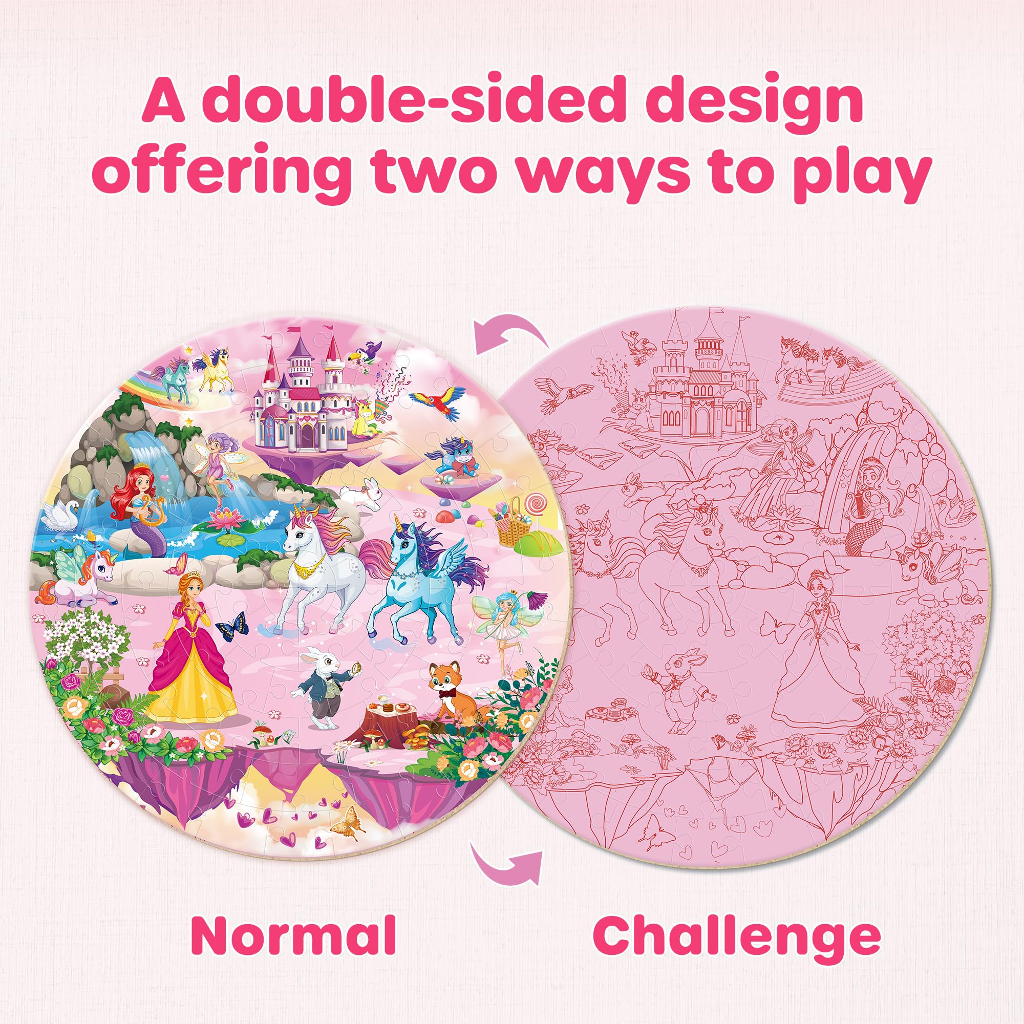 SYNARRY princess floor puzzle characters inviting storytelling for preschoolers.