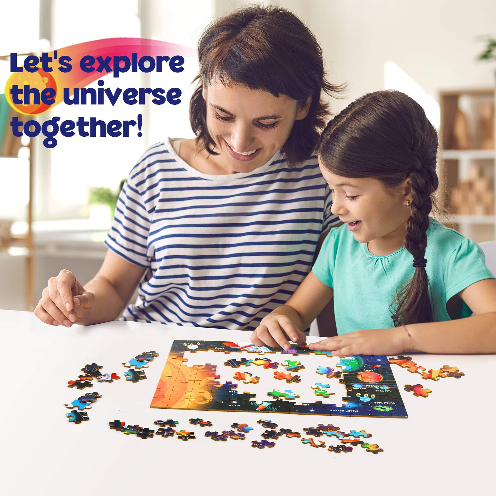 SYNARRY space puzzle child assembling to boost focus and problem solving