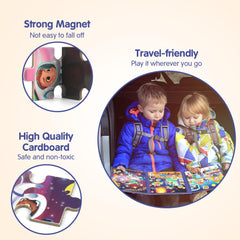 SYNARRY Space Puzzles 20-piece Set: durable magnets for safe play