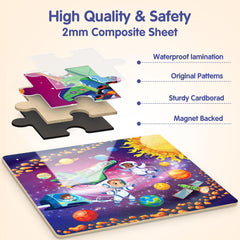 SYNARRY Space Puzzles Solar System Walk: colorful scenes foster spatial awareness and imagination