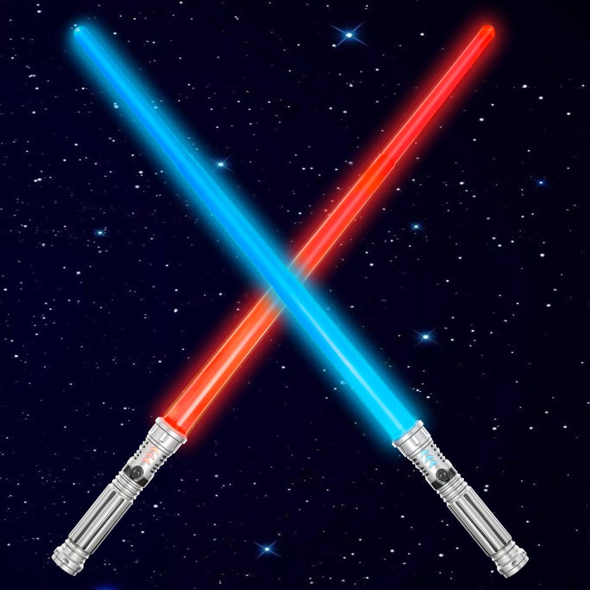 SYNCFUN 2-pack 7 colors light-up swords illuminate kids' imaginative battles.
