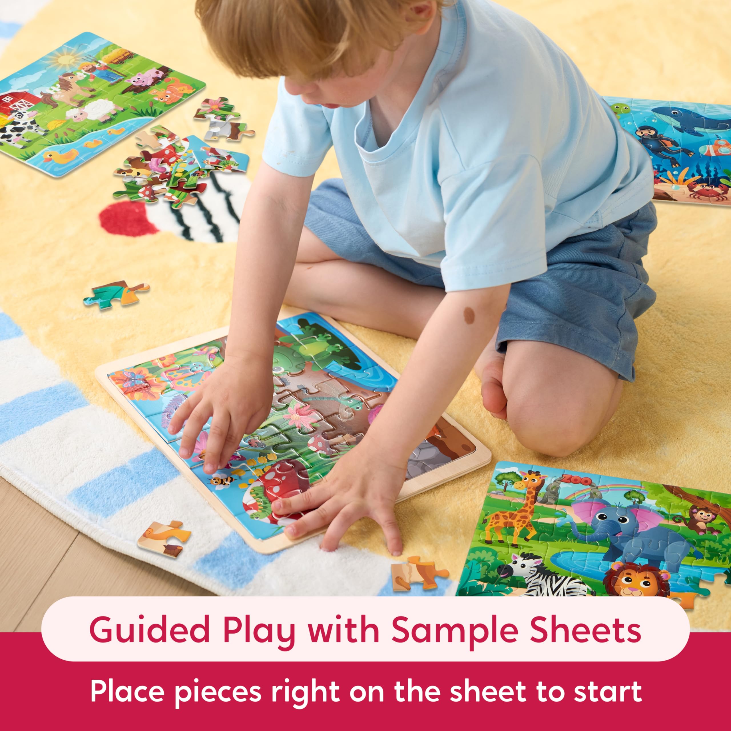 SYNCFUN Zoo puzzle features playful animals to boost focus and spatial thinking.