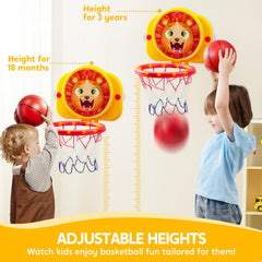 SYNCFUN foldable hoop with 90-degree rotation for versatile play angles
