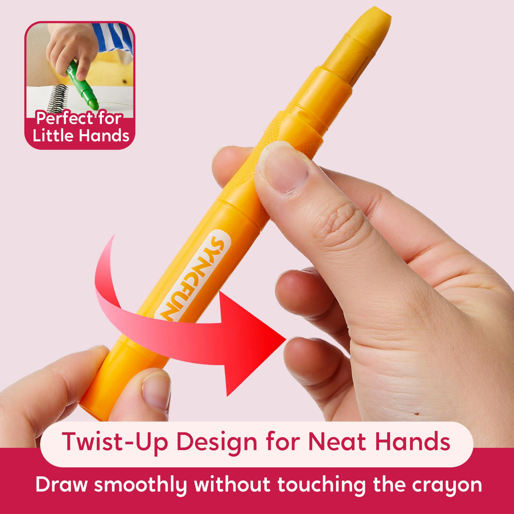 SYNCFUN vibrant color palette ideal for kids ages 3 and up