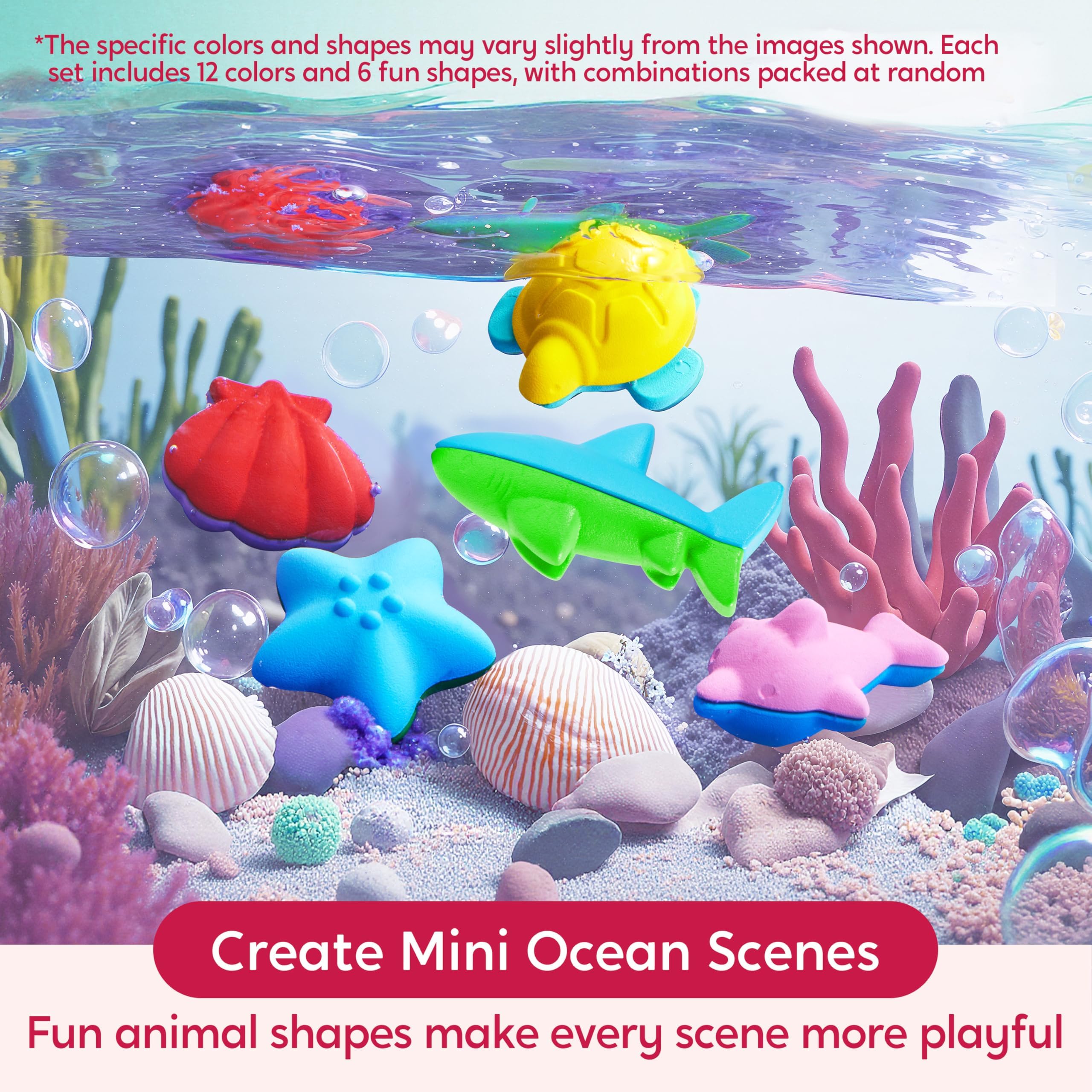 SyncFun color swatches reveal a varied 12-color palette for ocean-inspired art.