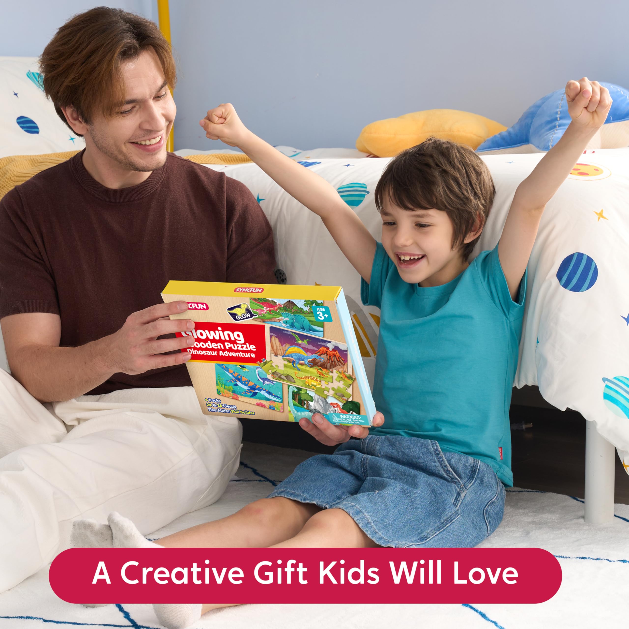 SYNCFUN safe wooden materials assure kid-friendly use