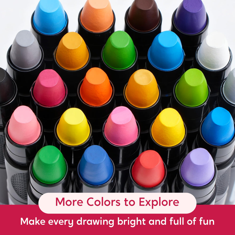 SYNCFUN easy grip oversized barrels support small hands during creative play