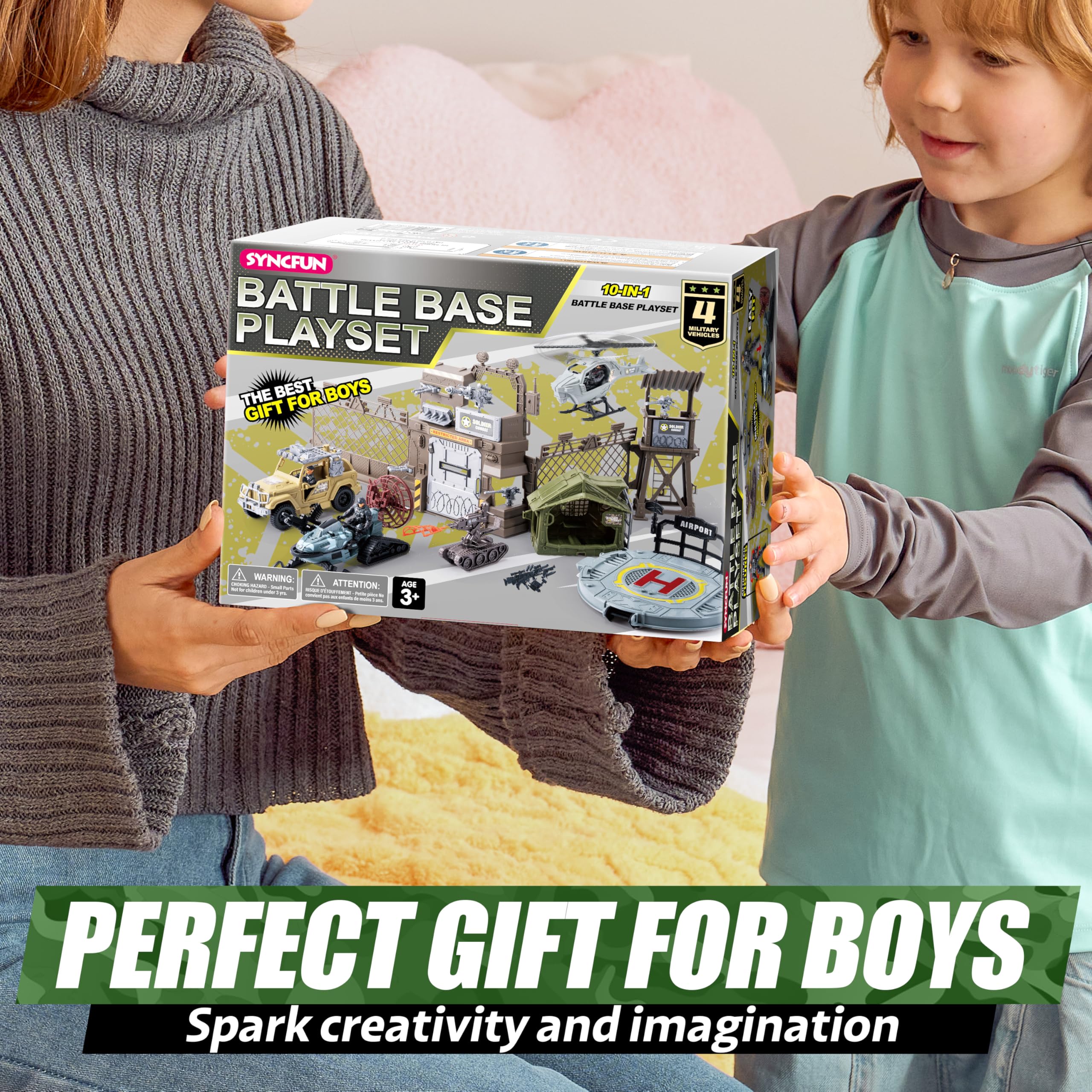SYNCFUN helicopter helipad scene supports organized mission play