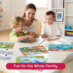 SYNCFUN kids enjoying puzzle play builds confidence and independent focus.