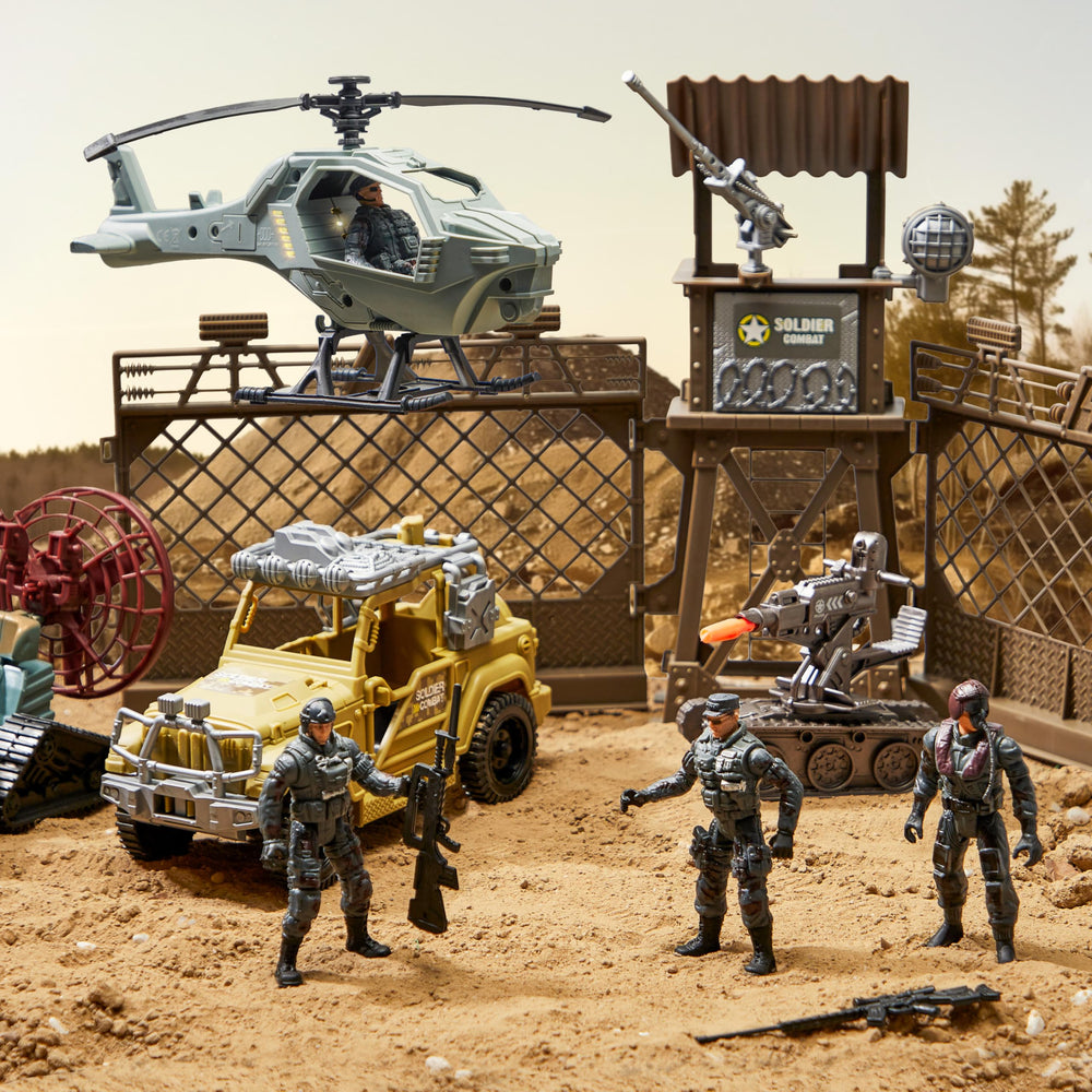 SYNCFUN movable tank turret offers versatile poses for creative battles