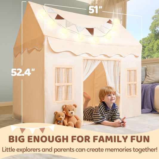 SYNCFUN play tent with easy-assembly design for quick setup indoors or outdoors.