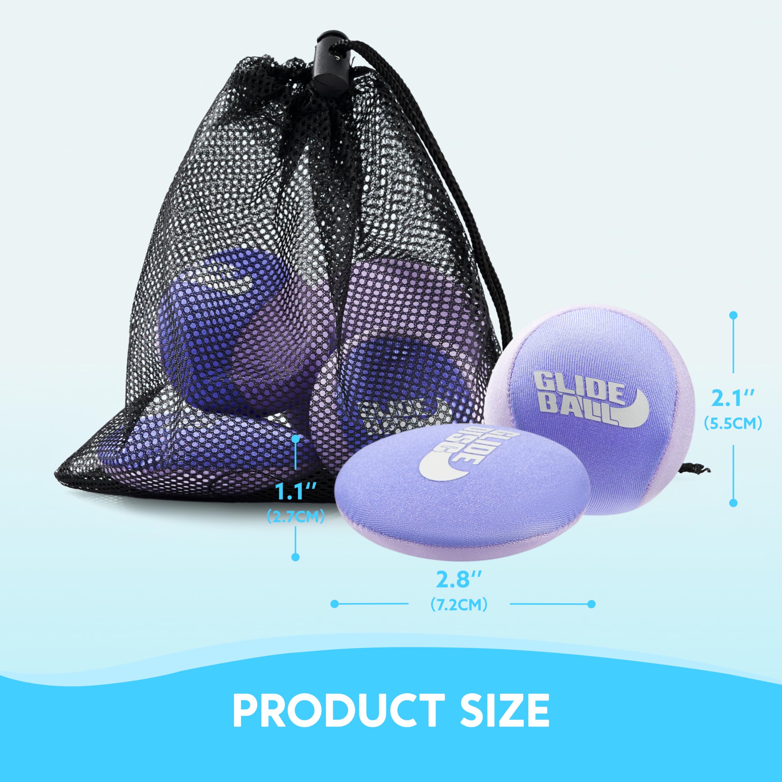 SYNCFUN Skip Water Balls fabric-covered surface boosts durability.
