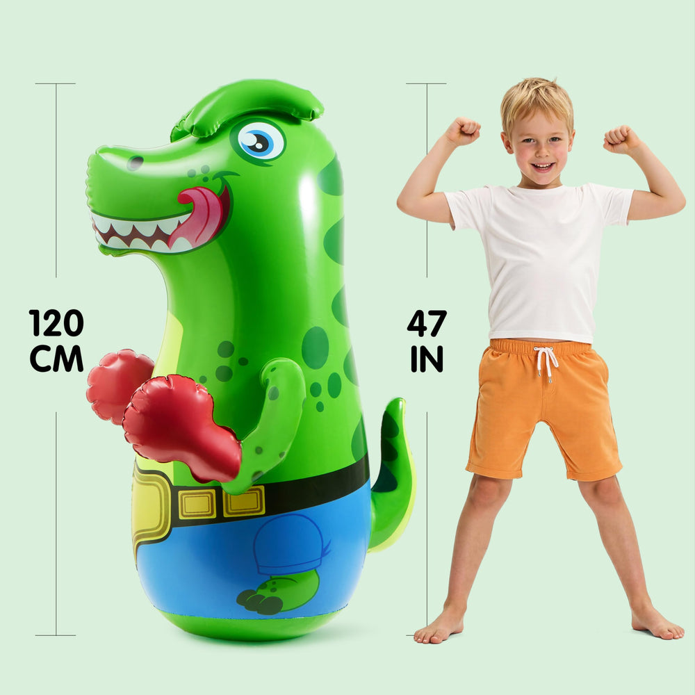 Bright, child-safe SYNCFUN T-Rex Bopper design