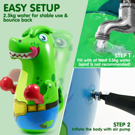SYNCFUN T-Rex Bopper with water base for stability in action