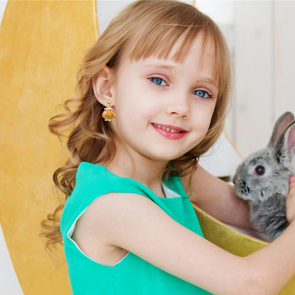 SYNLIN unicorn clip-on earrings add playful style for school outfits