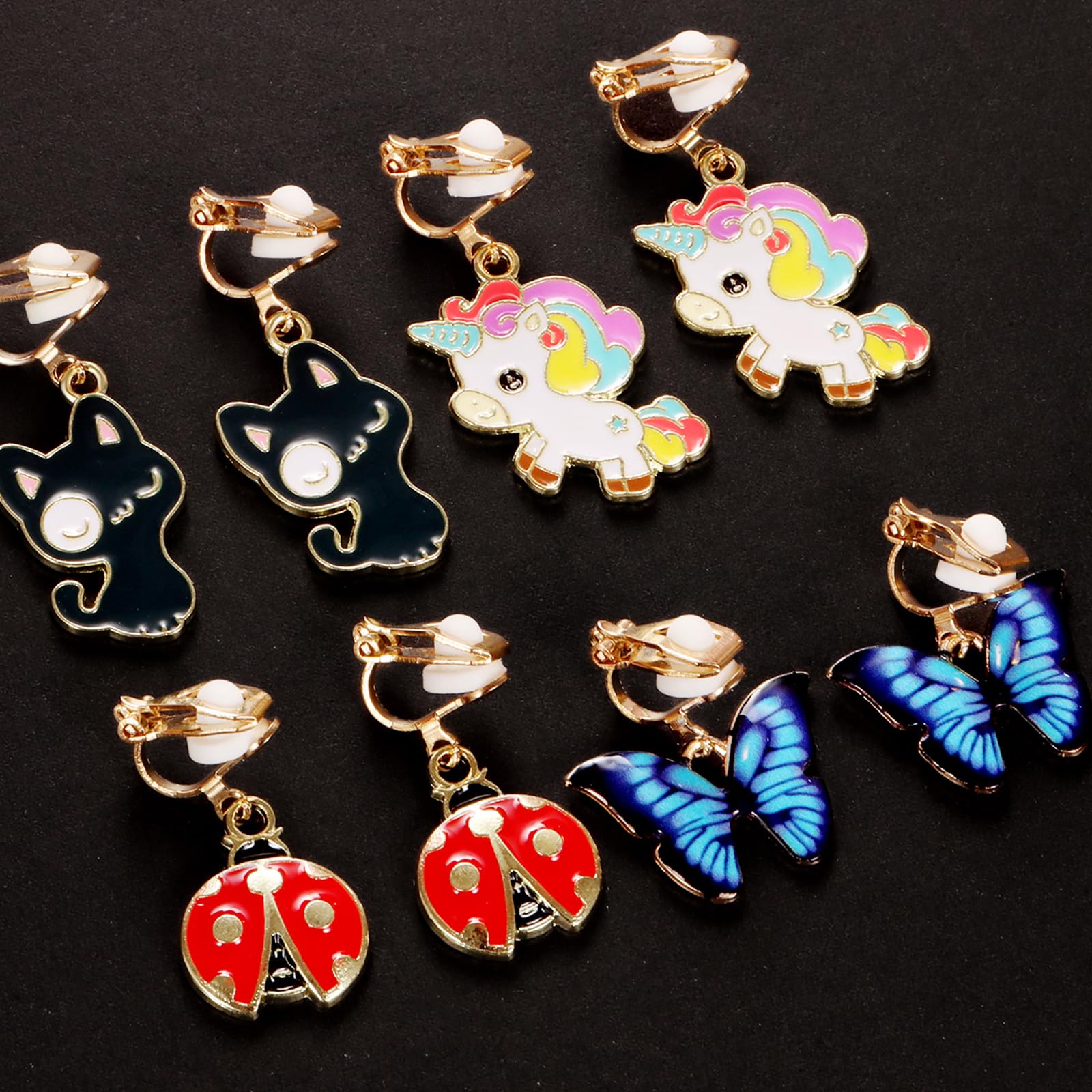 SYNLIN sheep clip-on earrings offering whimsy and easy wear.